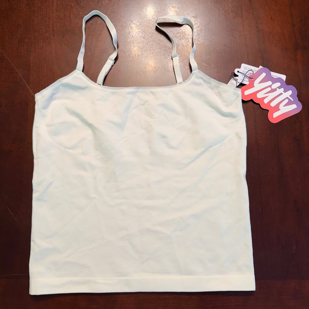 NEW Yitty Women's L Smooth As Hell Shaping Cami On My Ivory White Shapewear